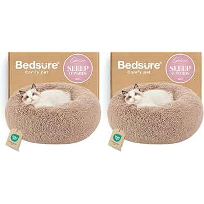 Bedsure Calming Donut Cat Bed