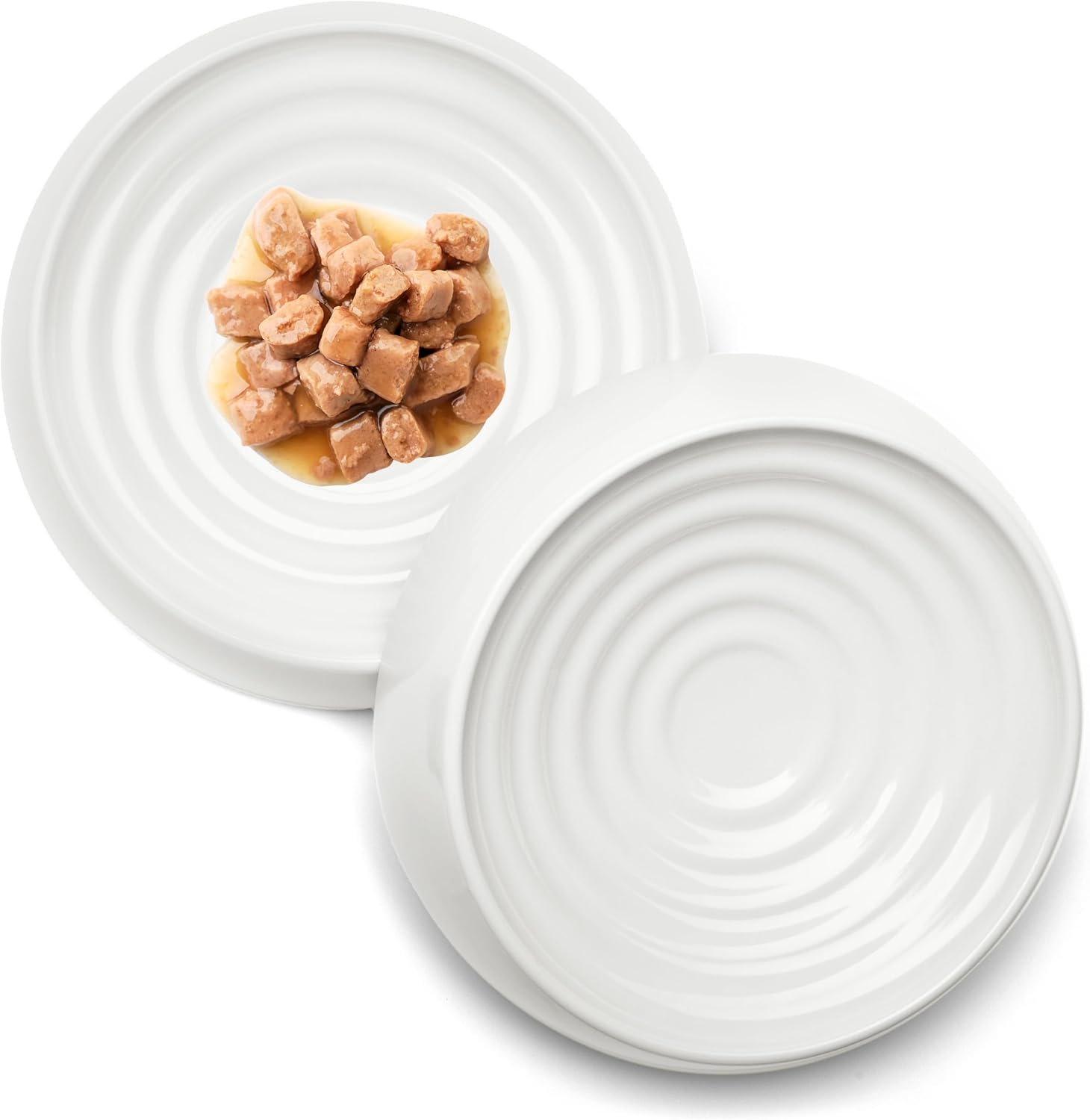CatGuru Whisker-Friendly Cat Bowls, Pack of 2