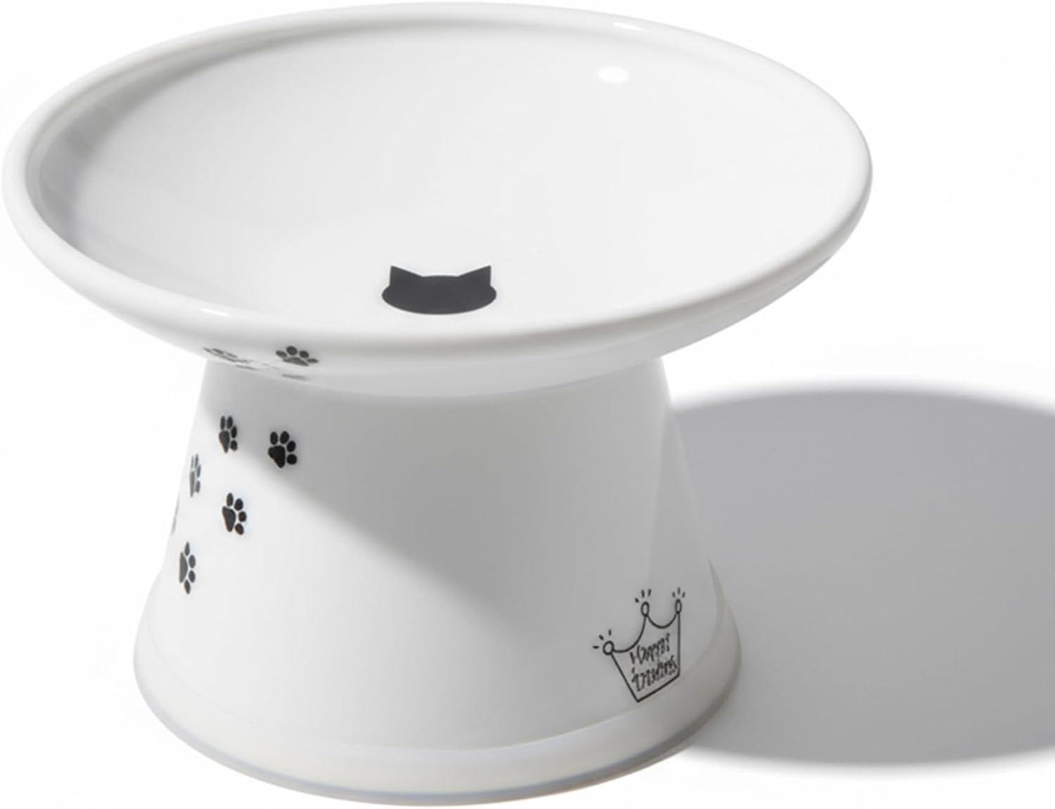 Necoichi Ceramic Extra-Wide Elevated Cat Food Bowl
