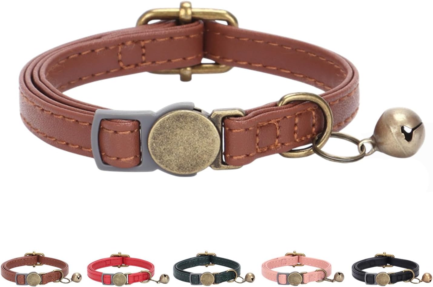THAIN Leather Breakaway Cat Collar