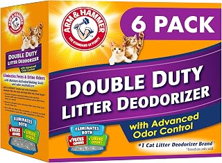 ARM & HAMMER Cat Litter Deodorizer Double Duty, 30 oz, 6 Pack