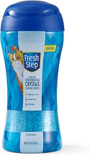 Fresh Step Cat Litter Crystals Deodorizer, Fresh Scent, 15 Oz