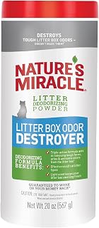 Nature's Miracle Cat Litter Box Odor Deodorizer Powder, 20 oz