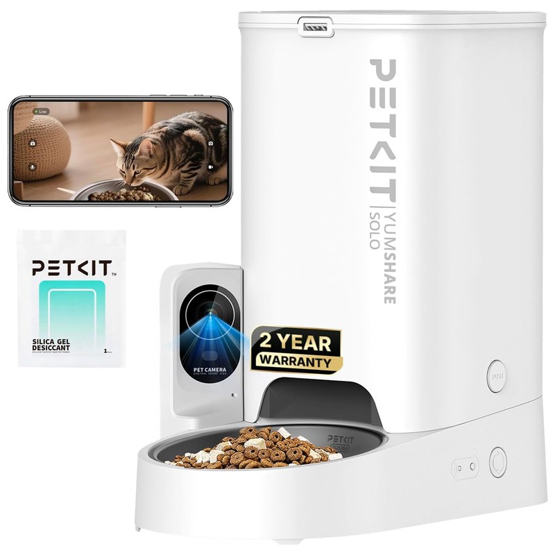PETKIT Automatic Cat Feeder with Camera, 1080P HD Video with Night Vision