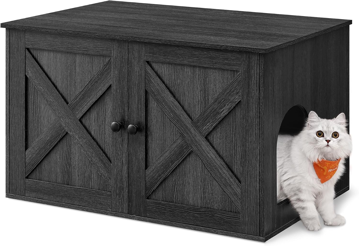Feandrea Cat Litter Box Enclosure, End Table, 31.5 x 20.9 x 19.7 Inches