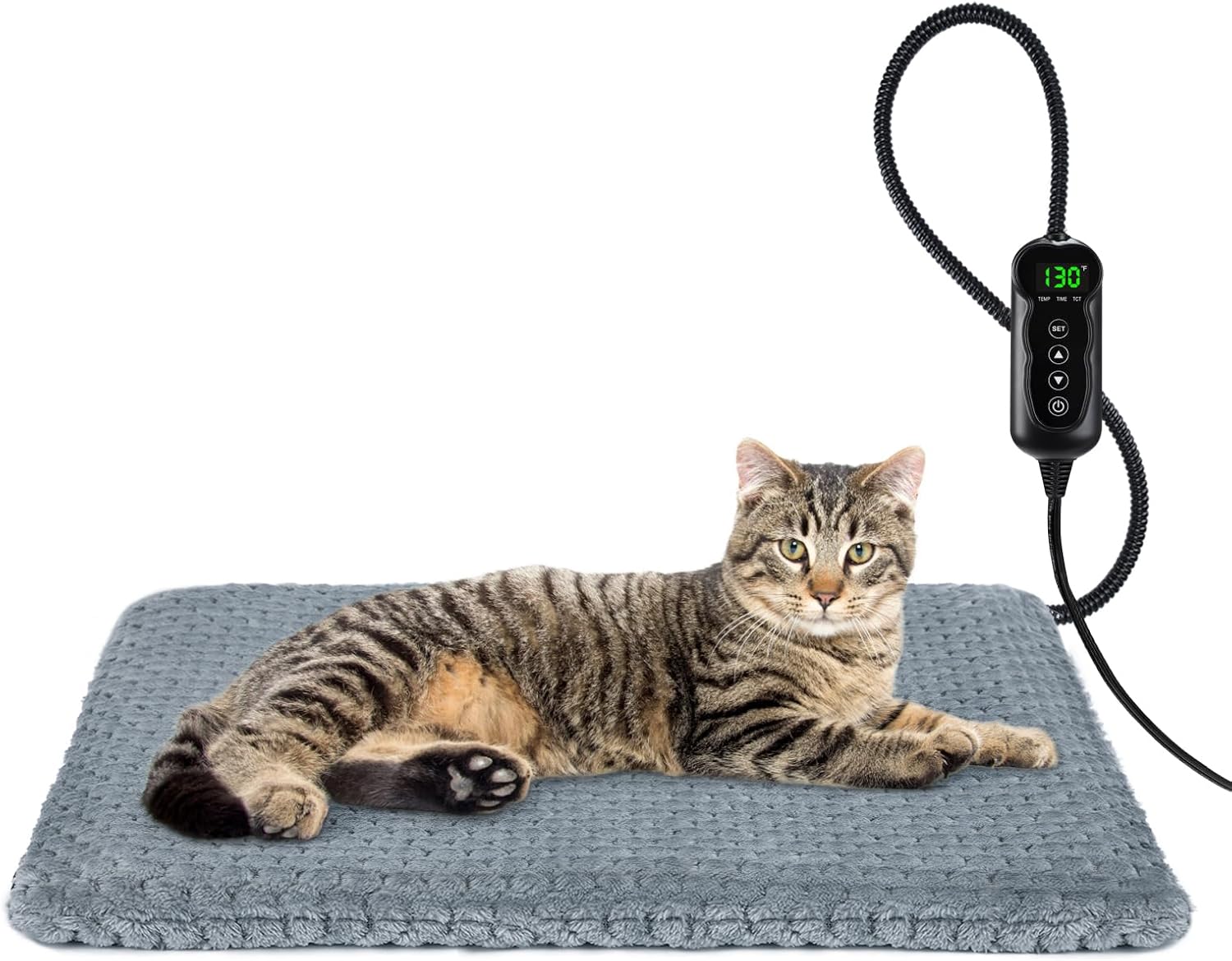 INVENHO Heated Cat Bed with Timer