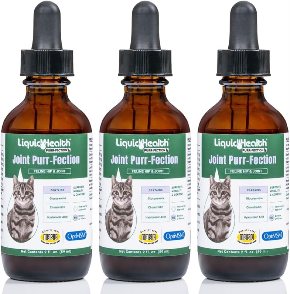 LiquidHealth Pets liquid glucosamine joint supplement dropper for cats