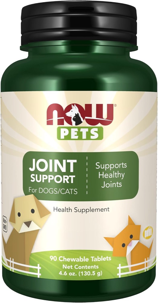 NOW Pets joint support chewable tablets for cats and dogs