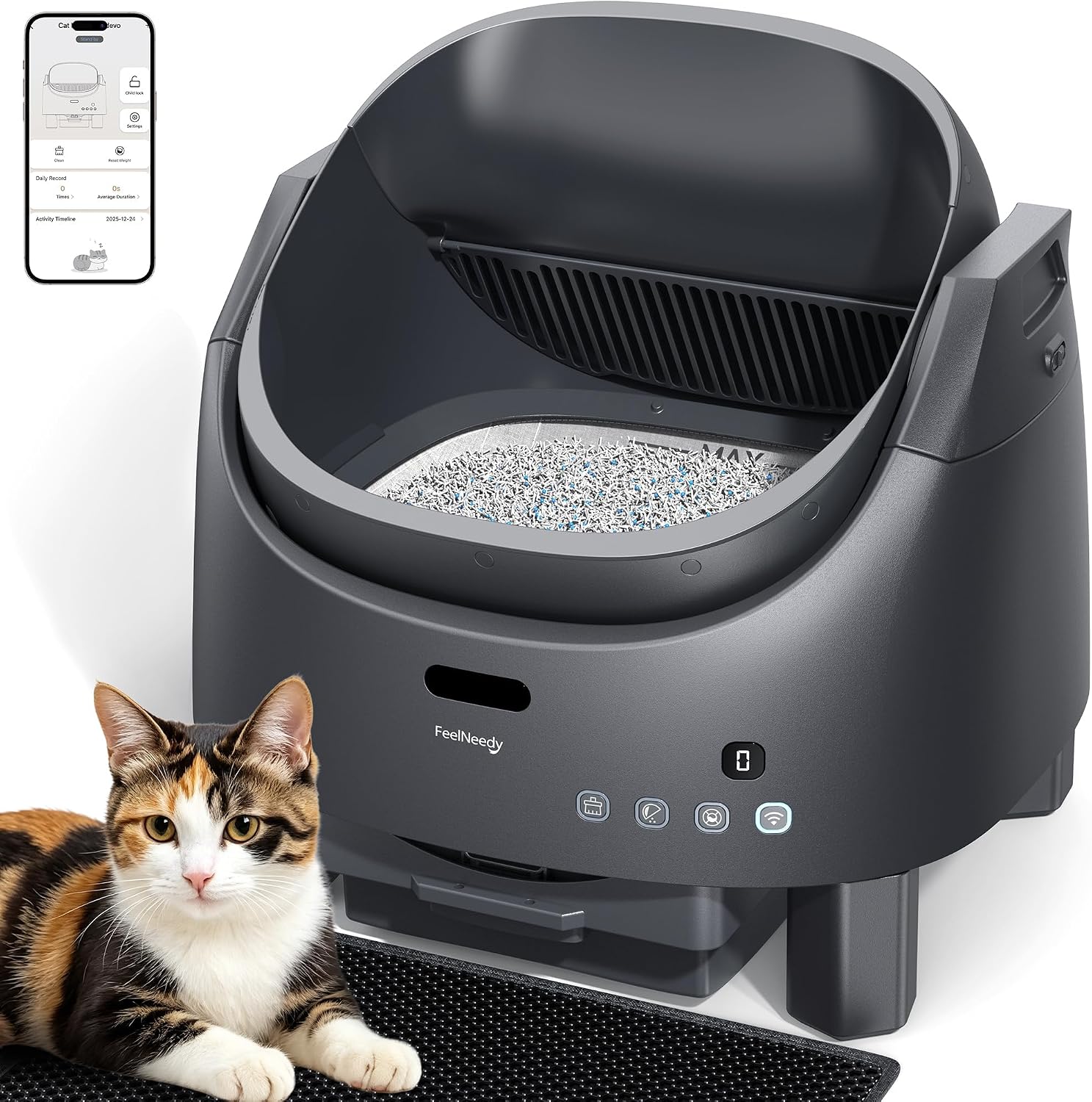 FeelNeedy Open-Top Smart Litter Box