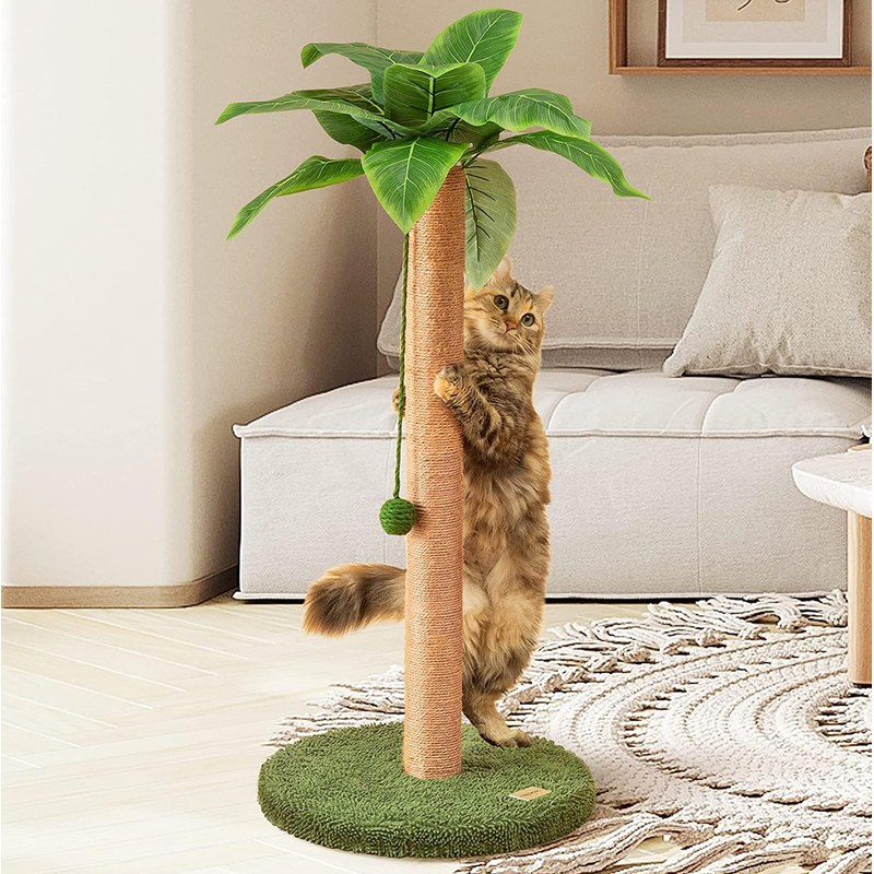 Meowoou Cat Scratching Post 33 Inch