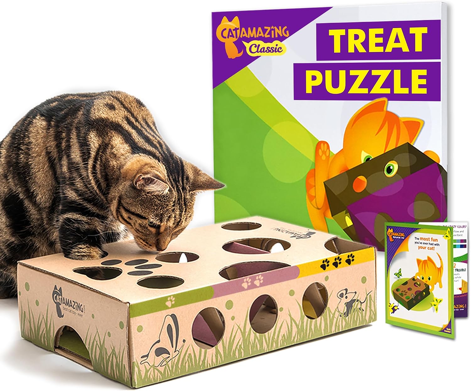 Cat Amazing Interactive Treat Maze and Puzzle Cat Toy