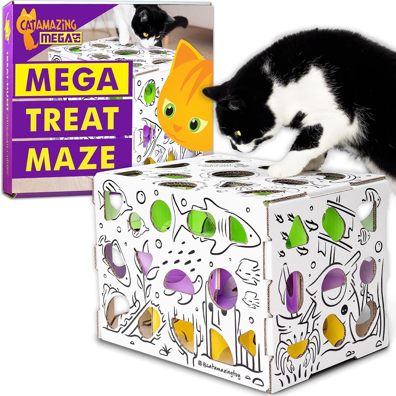 Cat Amazing MEGA Treat Puzzle Box