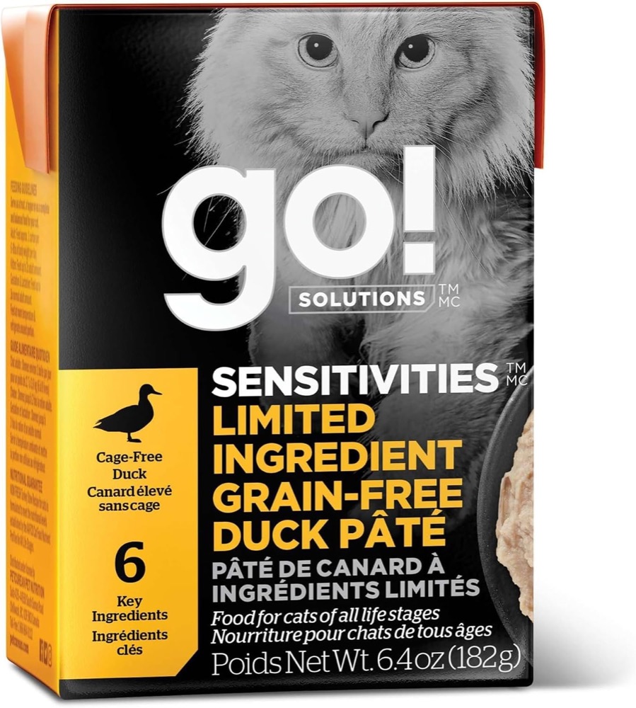 GO Solutions Sensitivities limited ingredient duck pate wet cat food