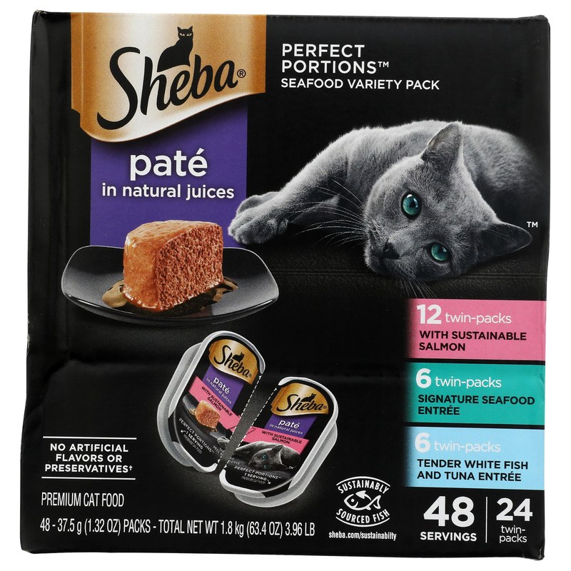 Sheba Perfect Portions Pate Seafood Variety