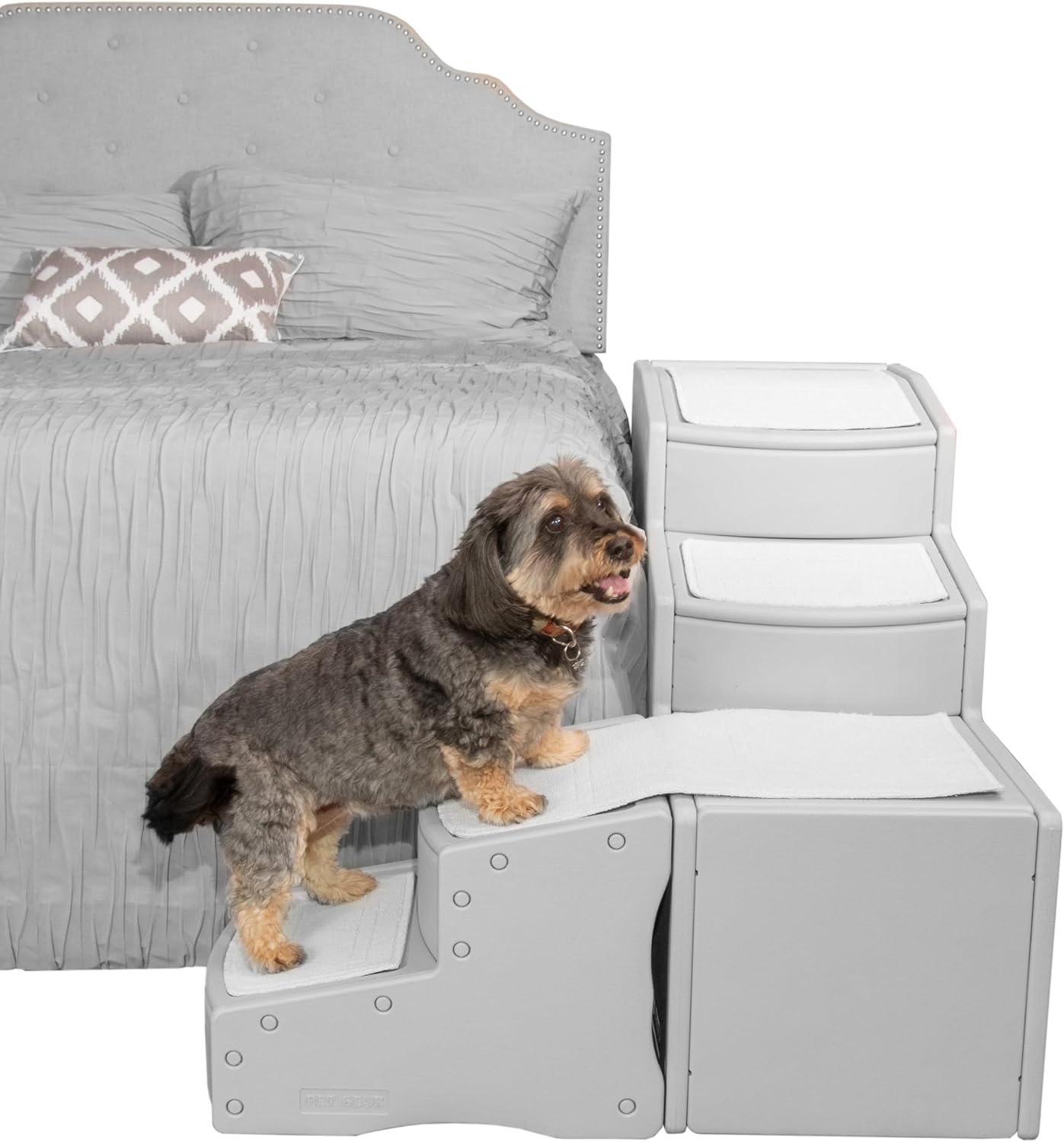 Pet Gear Easy Step Bed Stair for Cats/Dogs, NEW Essential Gray
