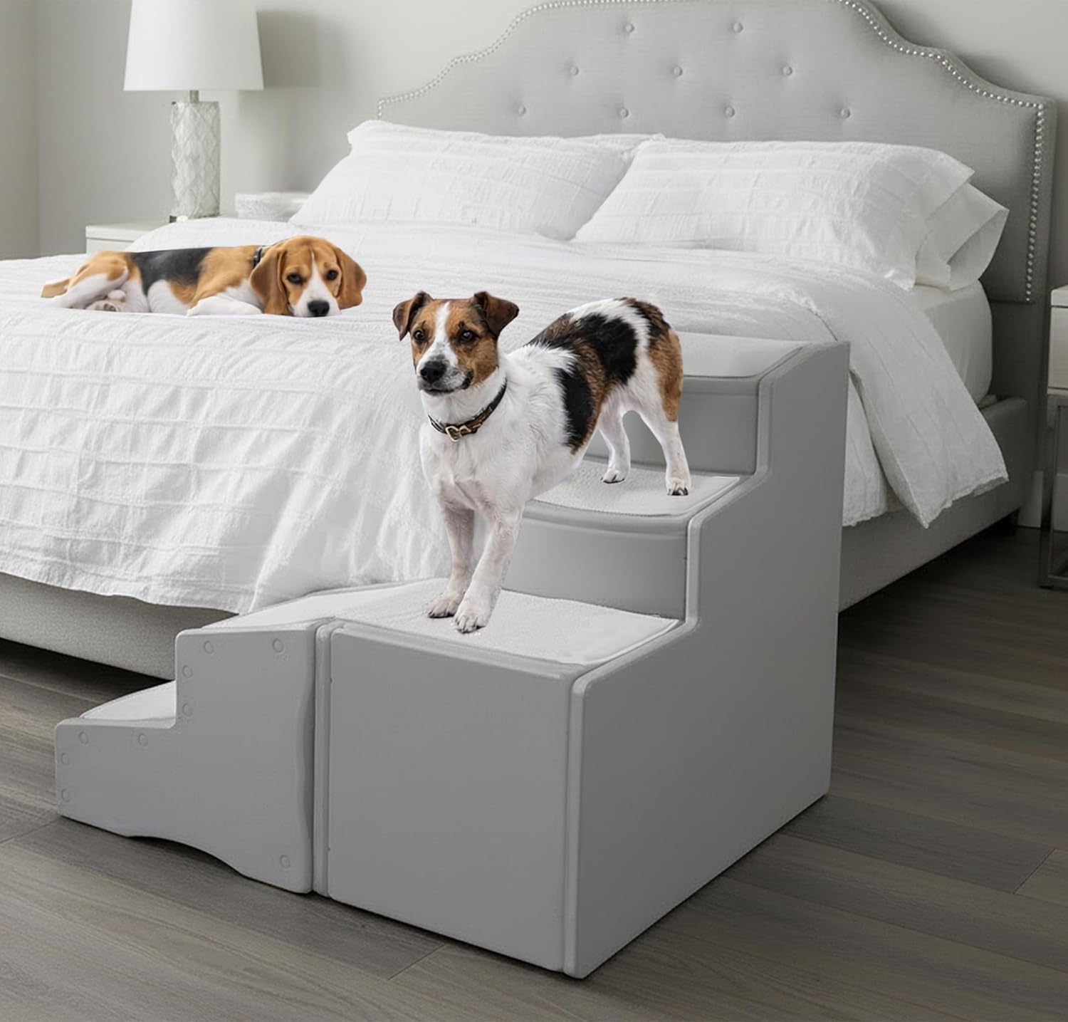 Pet Gear Easy Step Bed Stair for Cats/Dogs, Sea Salt