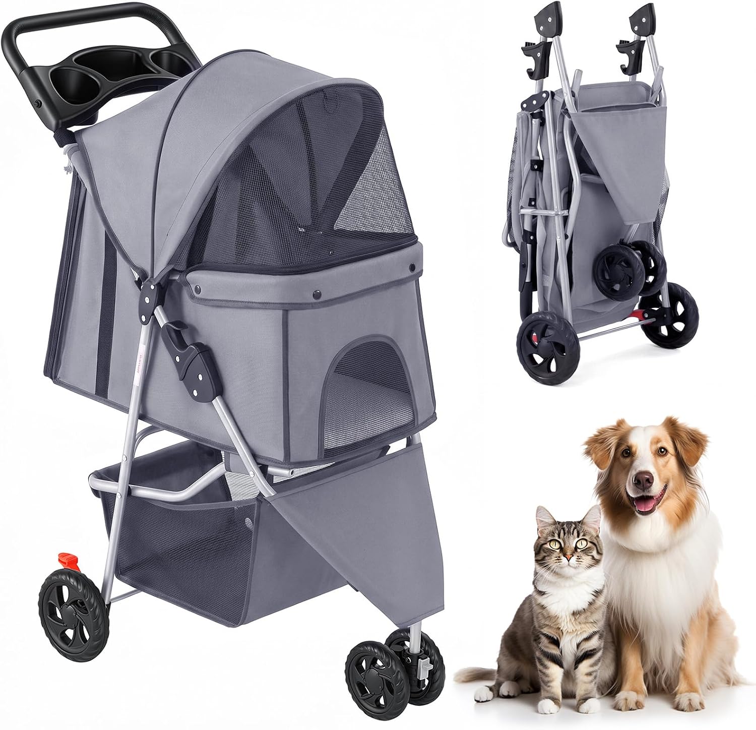 3-Wheel Pet Stroller (Budget)