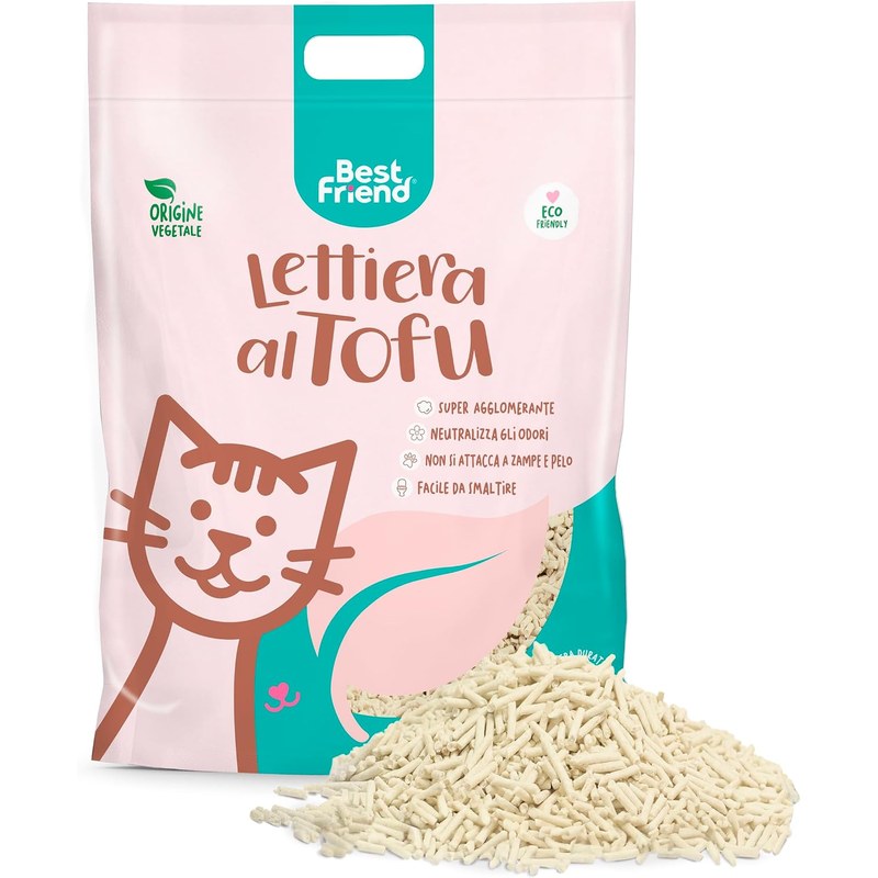 Best Friend Tofu Cat Litter, Vegetable & Strong Clumping