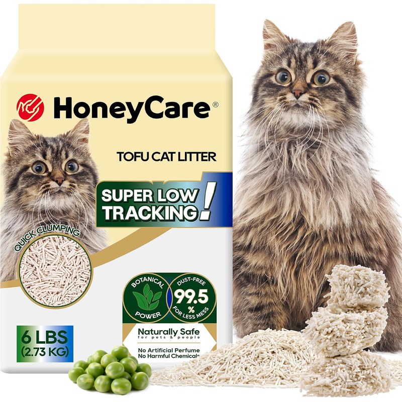 HoneyCare Tofu Cat Litter, 100% Plant-Based Pellets