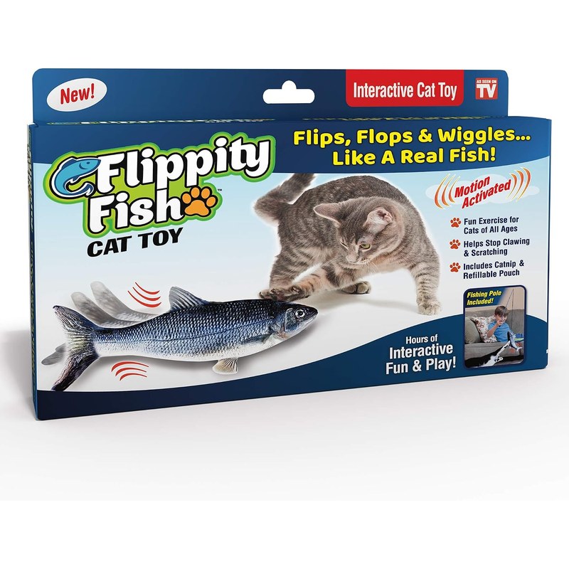 Ontel Flippity Fish Interactive Cat Toy