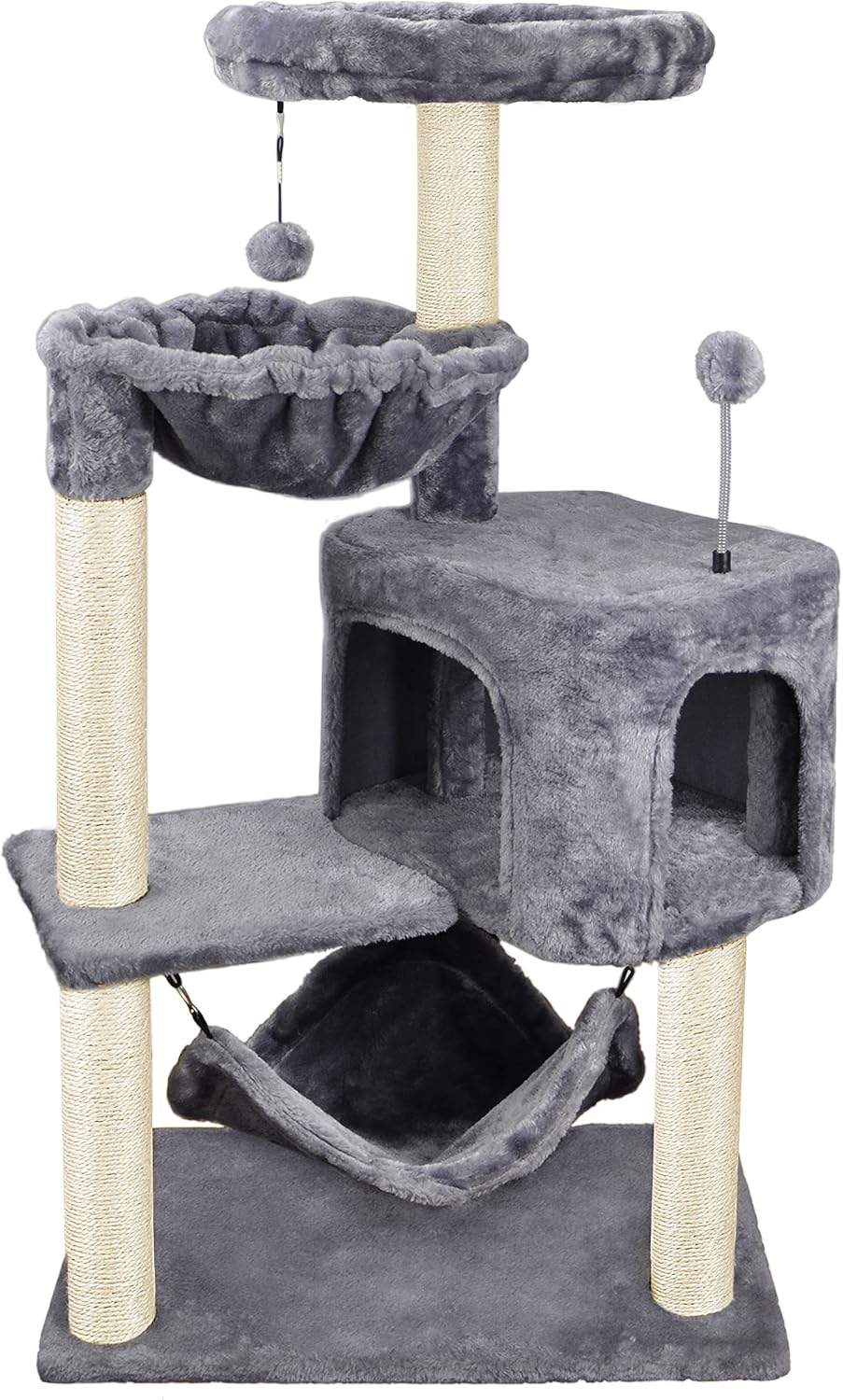 YUNIQUE Cat Tree with Condo & Hammock