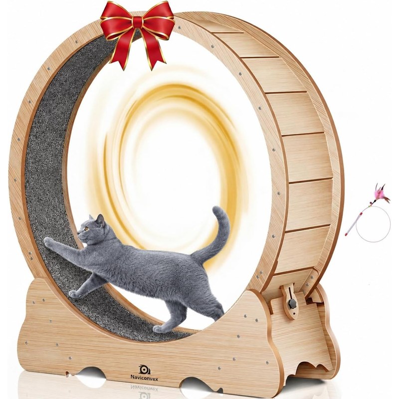 Cat Wheel 46 inch XL Exercise Wheel with Detachable Carpet